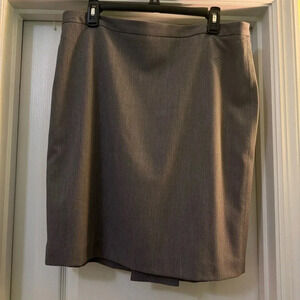 Loft Ann Taylor Gray Knee Length Skirt